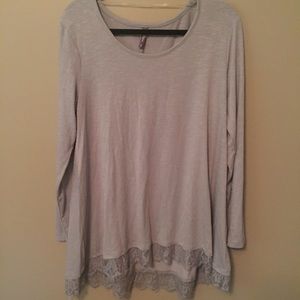 Cute long lace shirt